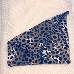 Clare V Foldover Clutch Leopard Calf Hair